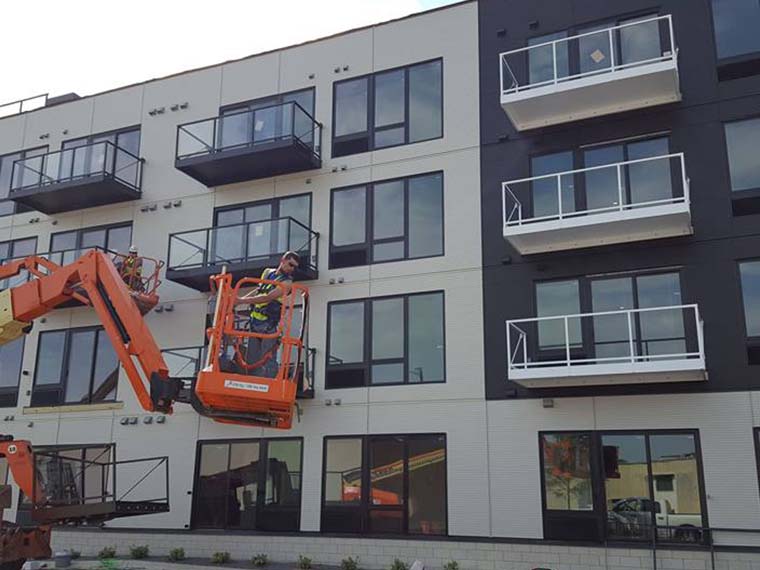 Take-off estimate drawings for an aluminum railing project